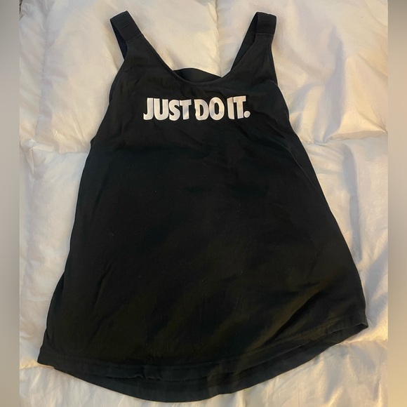 Nike Just Do It Breathe Elastika Black Tank Top - Picture 2 of 8